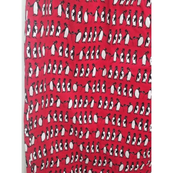 Tommy Hilfiger Men’s Pajama Pants XL Red PENGUIN PRINT allover Lounge Sleep EUC - Picture 2 of 10